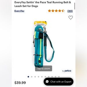 EveryYay Settin’ the Pace Running Belt and Leash Set for Dogs
